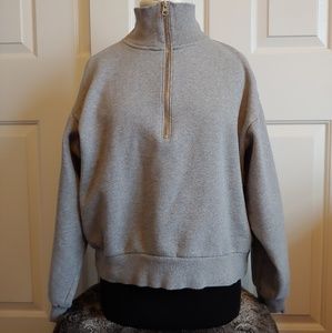 Everlane 3/4 Zip Up Sweatshirt